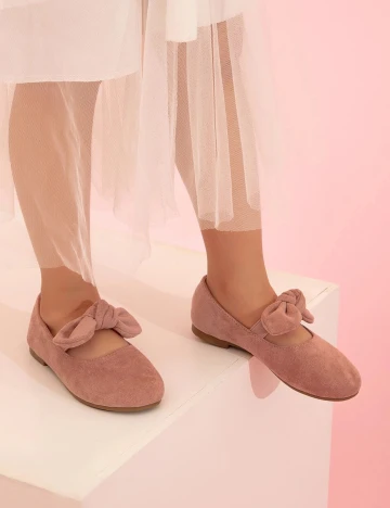 Pantofi Shein Kids, roz pudra, 27