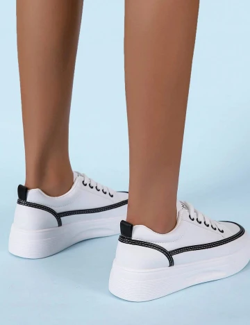 Tenisi Shein Kids, alb, 35