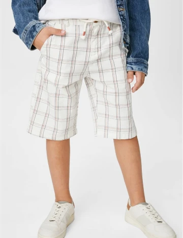 Pantaloni scurti C&A, ecru, 2 ANI