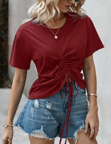 Tricou SHEIN, visiniu, M