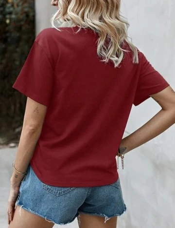 Tricou SHEIN, visiniu, M