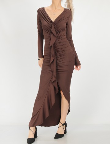 Rochie Lunga SHEIN, maro, S