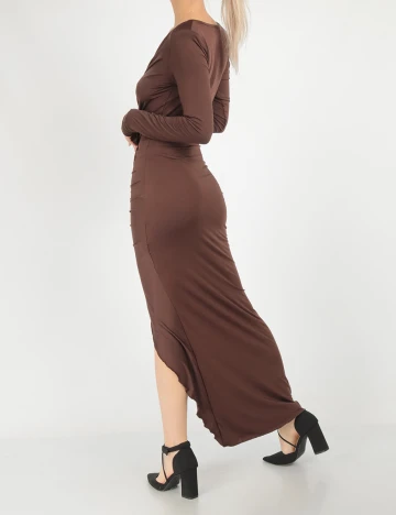 Rochie Lunga SHEIN, maro, S