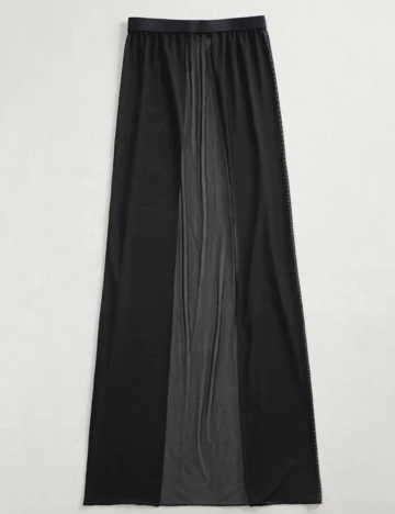 Fusta de paja SHEIN, negru, M Negru