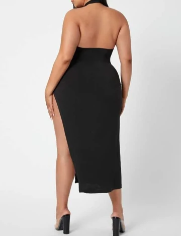 Rochie medie SHEIN CURVE, negru, 0 XL
