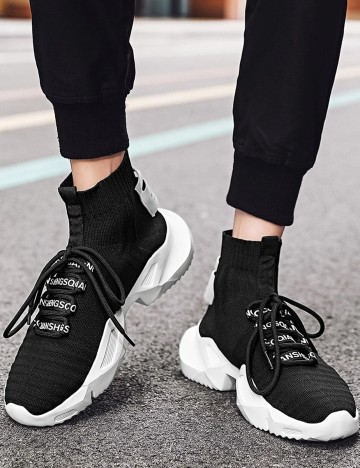 Adidasi SHEIN, negru, 39