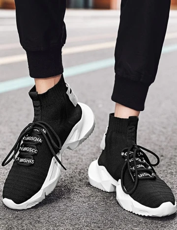 Adidasi SHEIN, negru, 39 Negru