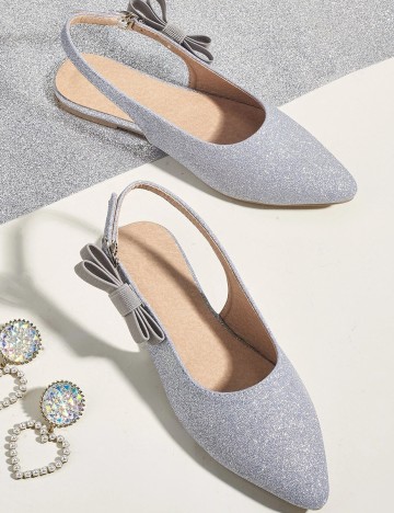 Pantofi Shein Kids, argintiu, 32