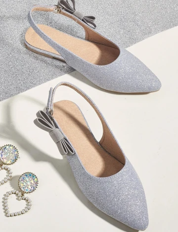 Pantofi Shein Kids, argintiu, 32 Gri