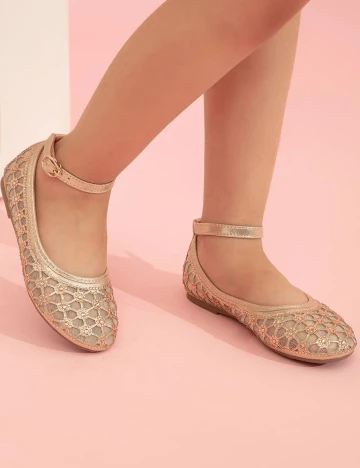 Pantofi Shein Kids, auriu, 35