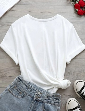 Tricou SHEIN CURVE, alb, 1 XL