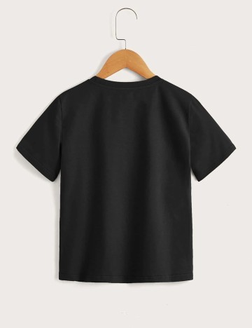 Tricou Shein Kids, negru, 9-10 ANI