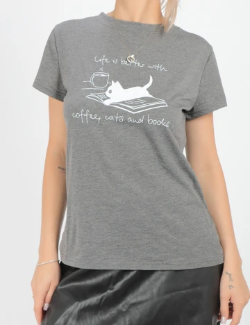 Tricou SHEIN, gri, M Gri