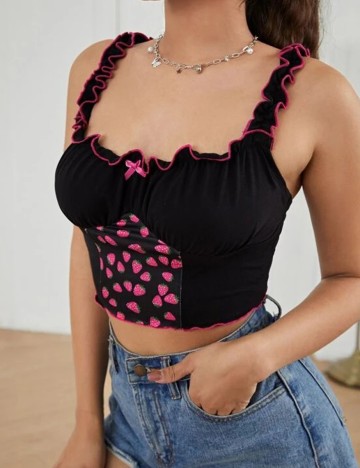Top SHEIN, negru, S