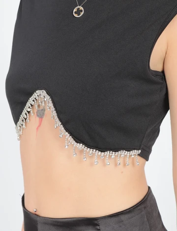 Top SHEIN, negru, S