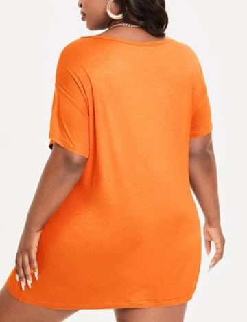 Rochie Scurta SHEIN CURVE, portocaliu, 1 XL