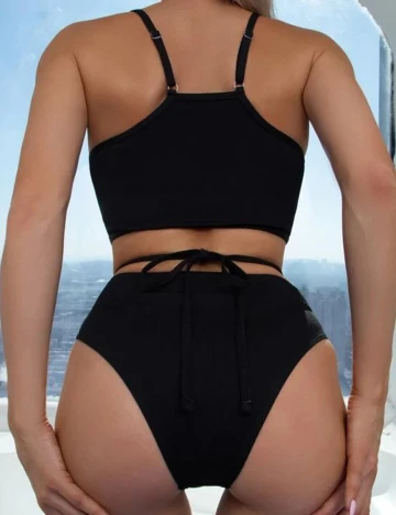 Costum de baie SHEIN, negru, XS