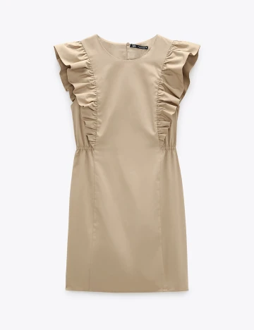 Rochie Zara, bej, XS Crem