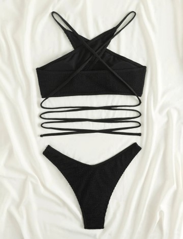 Costum de baie SHEIN, negru