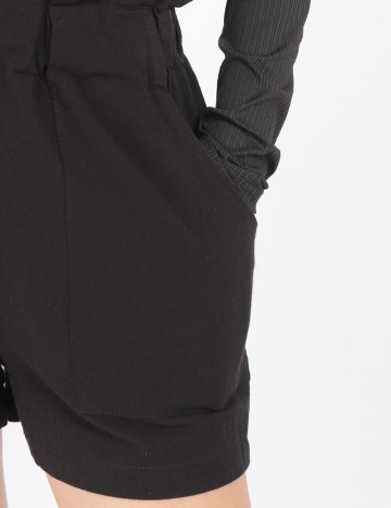 Pantaloni scurti SHEIN, negru, S