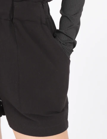 Pantaloni scurti SHEIN, negru, S