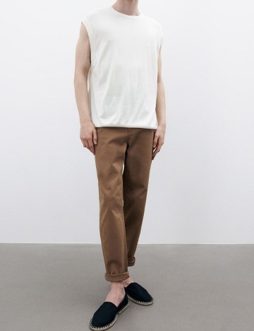 Pantaloni Reserved, maro, S