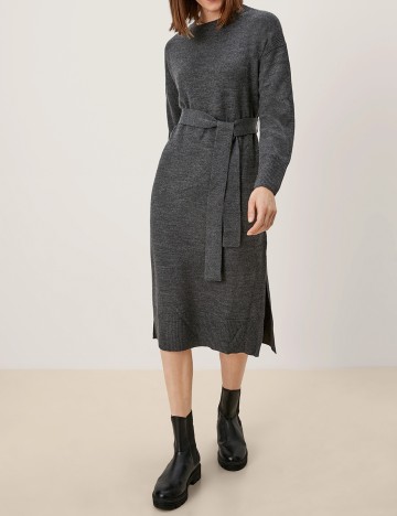 Rochie medie s.Oliver, gri inchis, 34