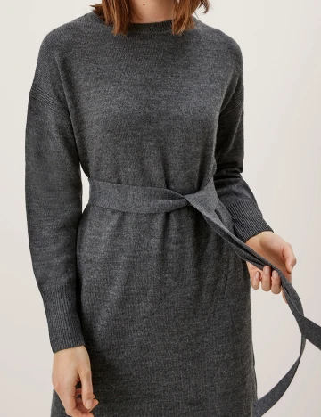 Rochie medie s.Oliver, gri inchis, 34