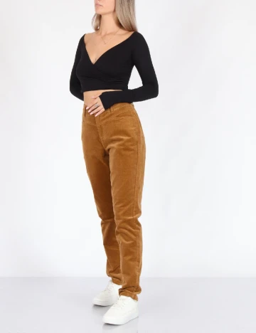 Pantaloni s.Oliver, maro, 34/30