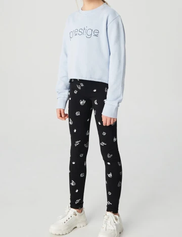 Pantaloni Reserved, negru, 13-14 ANI Negru