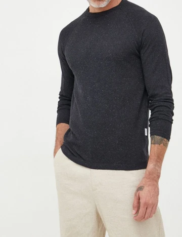 Bluza Selected, gri inchis, L