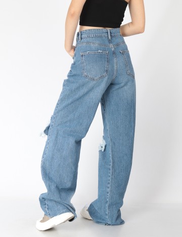 Blugi Stradivarius, albastru, 40