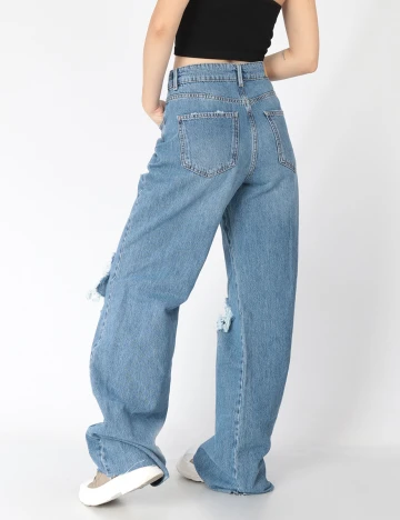 Blugi Stradivarius, albastru, 40