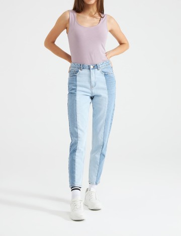 Blugi Stradivarius, albastru, 42
