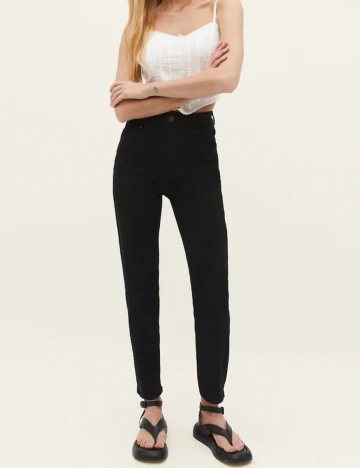 Blugi Stradivarius, negru, 36