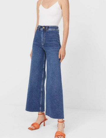 Blugi Stradivarius, albastru, 40
