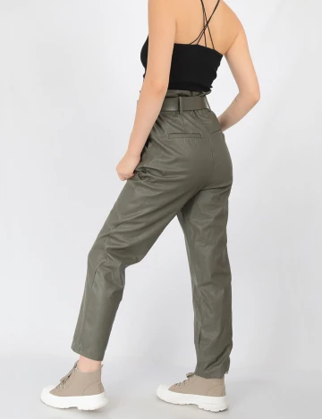 Pantaloni Stradivarius, kaki, 34 Verde