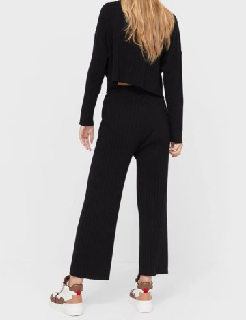 Pantaloni Stradivarius, negru, XS