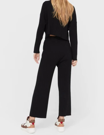 Pantaloni Stradivarius, negru, XS