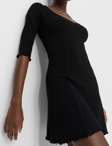 Rochie Scurta Stradivarius, negru, L
