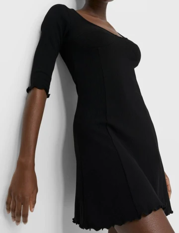 Rochie Scurta Stradivarius, negru, L