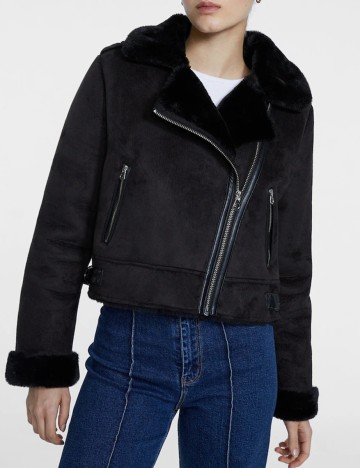 
						Geaca Stradivarius, negru