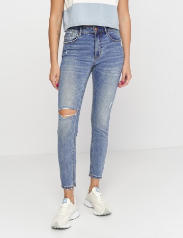 Blugi Stradivarius, albastru, 38