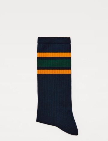 Sosete Zara, bleumarin, L