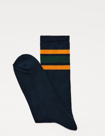 Sosete Zara, bleumarin, L