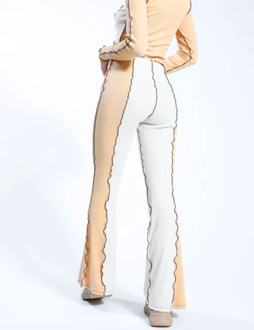 Pantaloni Pimkie, crem, M