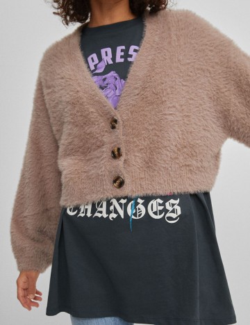 Cardigan Bershka, maro, XS