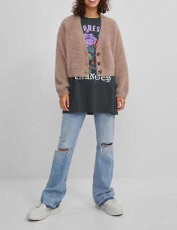 Cardigan Bershka, maro, XS