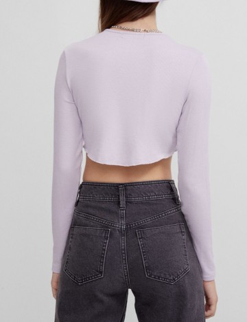 Top Bershka, mov, S
