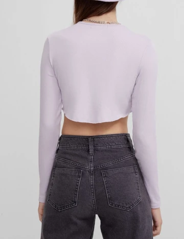 Top Bershka, mov, S